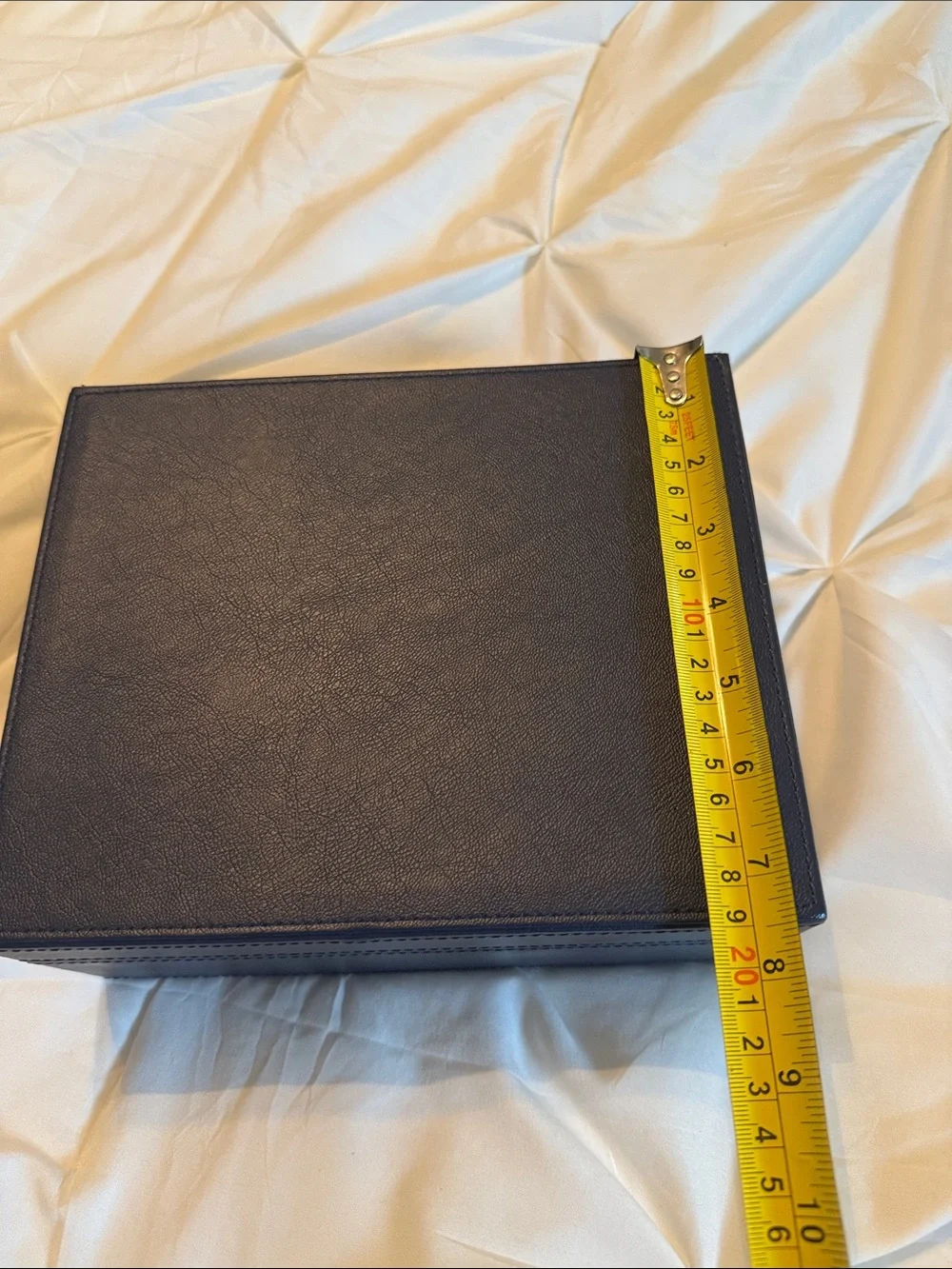 BLKSMITH Leather Jewelry Storage Box with Removable Tray ~ EUC